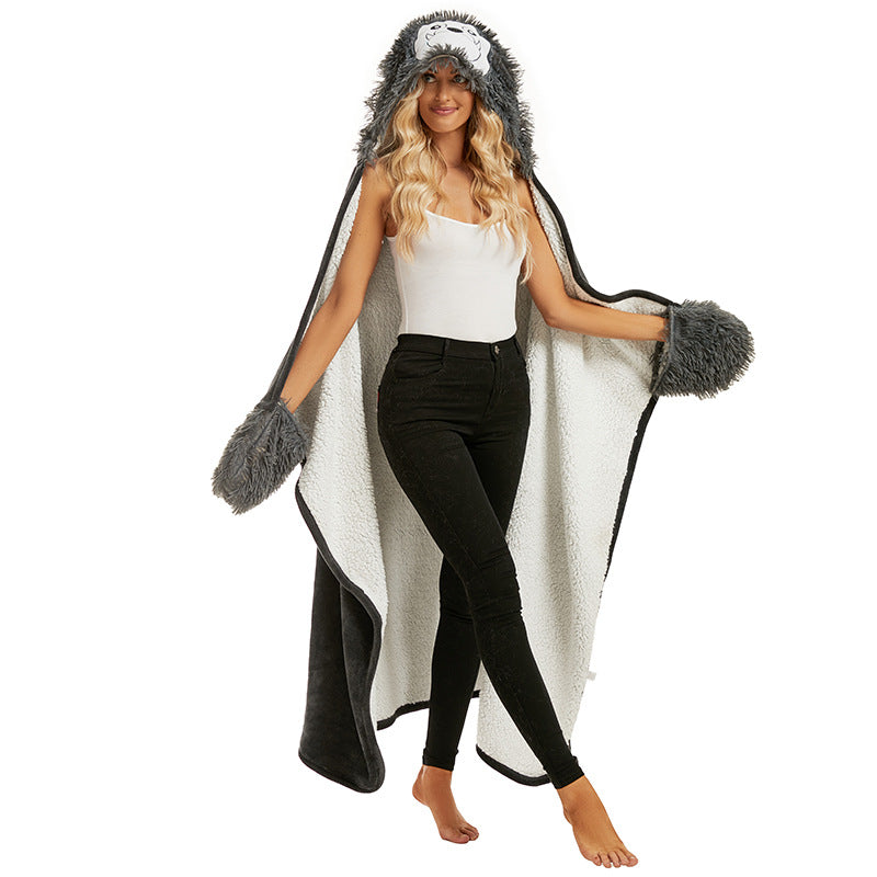 Cartoon Hoodie Blanket