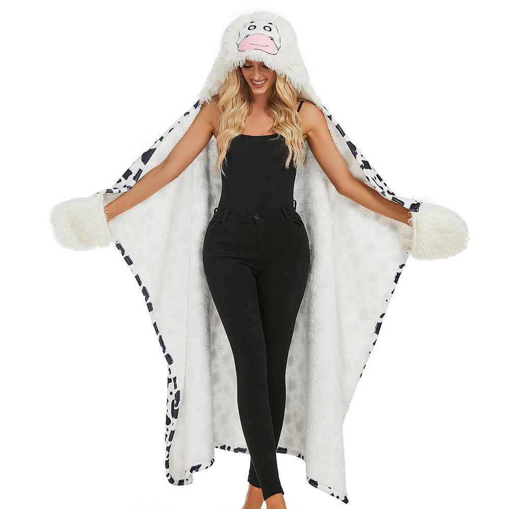 Cartoon Hoodie Blanket