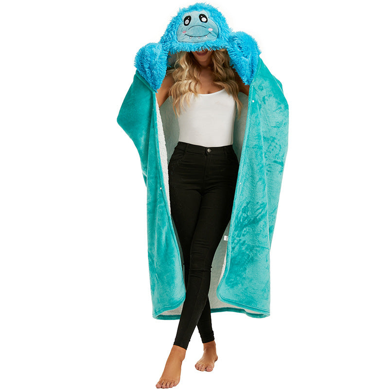 Cartoon Hoodie Blanket