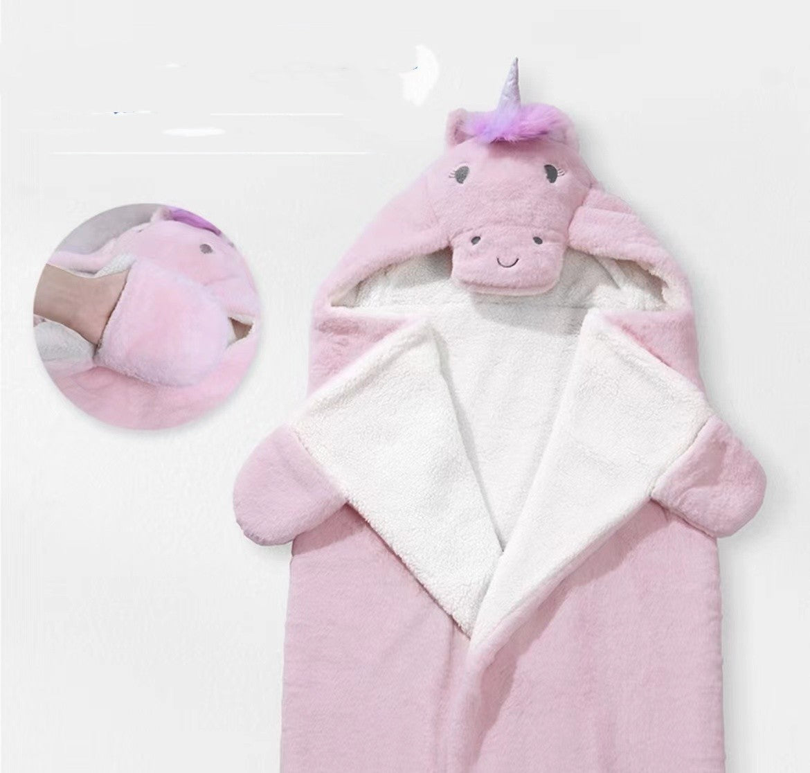 Cartoon Hoodie Blanket - Kids