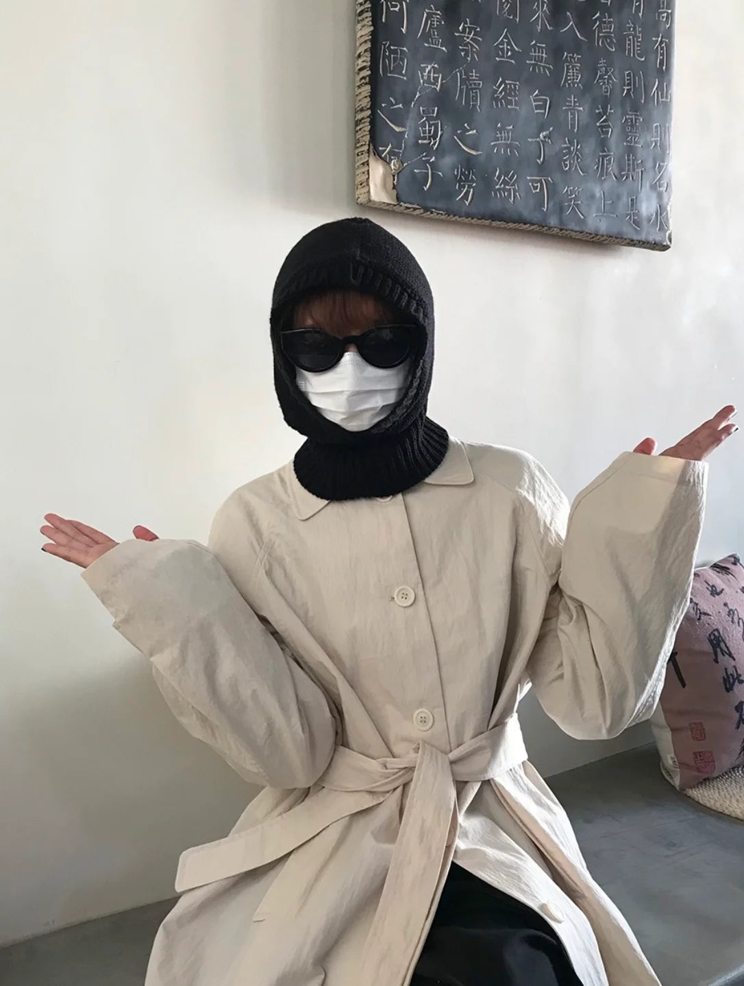 Wool Balaclava Beanie