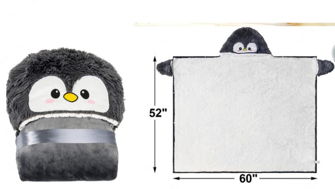 Cartoon Hoodie Blanket